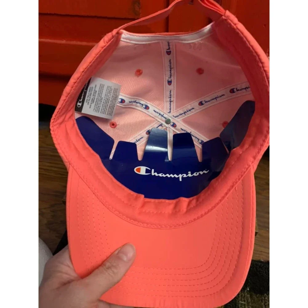 NEW Champion Melon Colored Baseball Cap OSFA Adjustable Brand New Womens